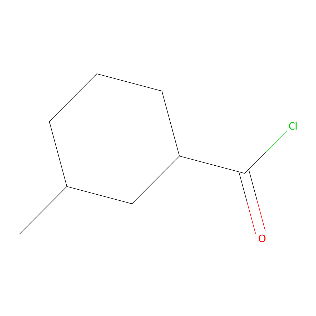 3-Methylcyclohexane-1-carbonyl chloride molecular structure, CAS 768397-75-7