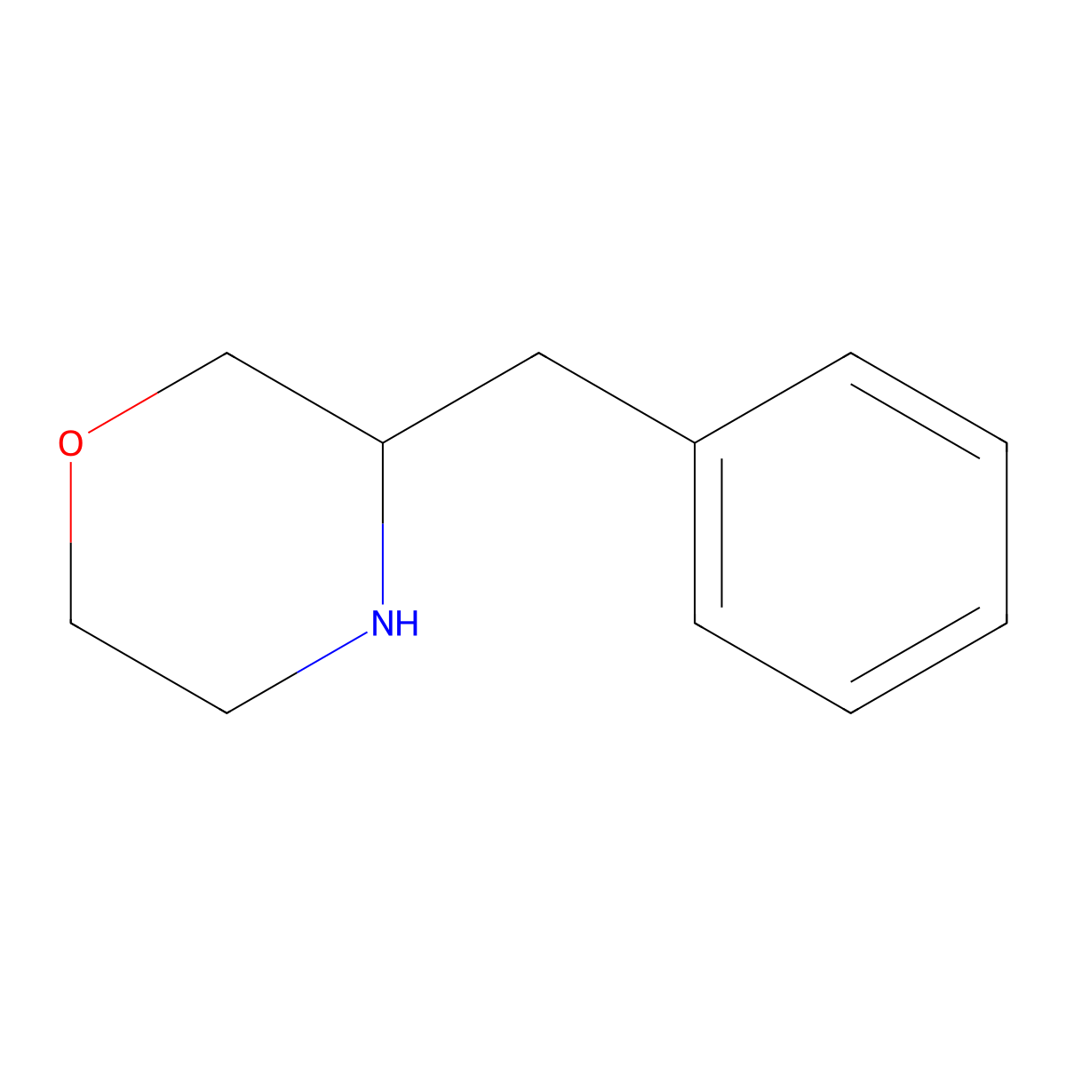 3-Benzylmorpholine molecular structure, CAS 7684-27-7