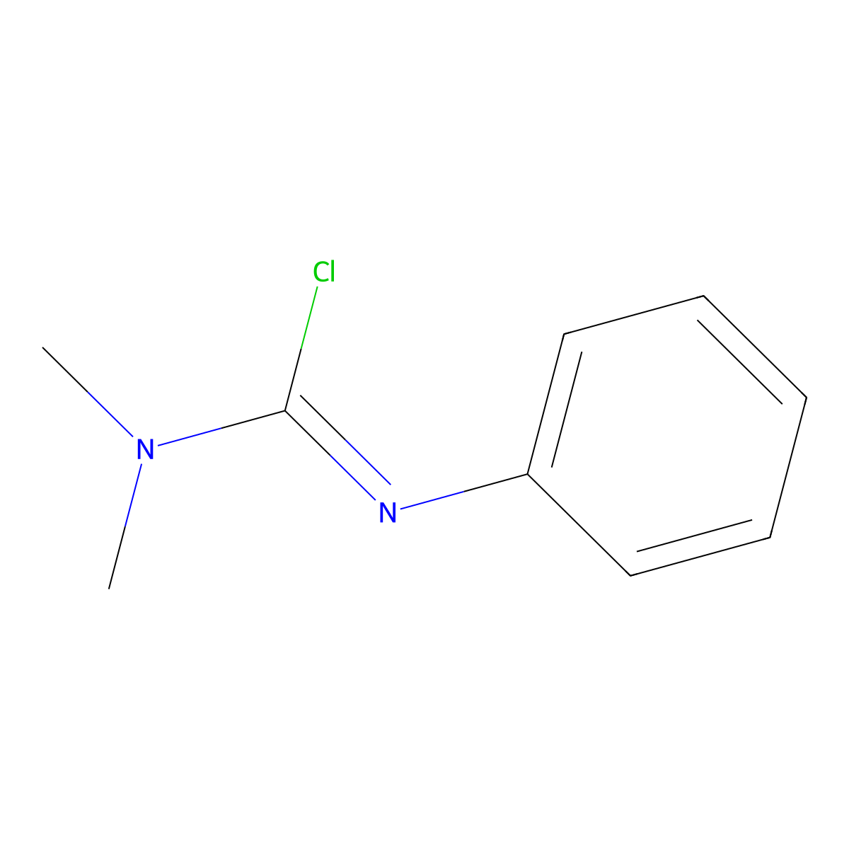 [Chloro(phenylimino)methyl]dimethylamine molecular structure, CAS 7684-30-2
