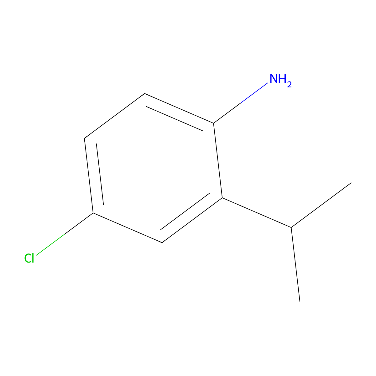 4-Chloro-2-isopropylaniline molecular structure, CAS 76842-14-3