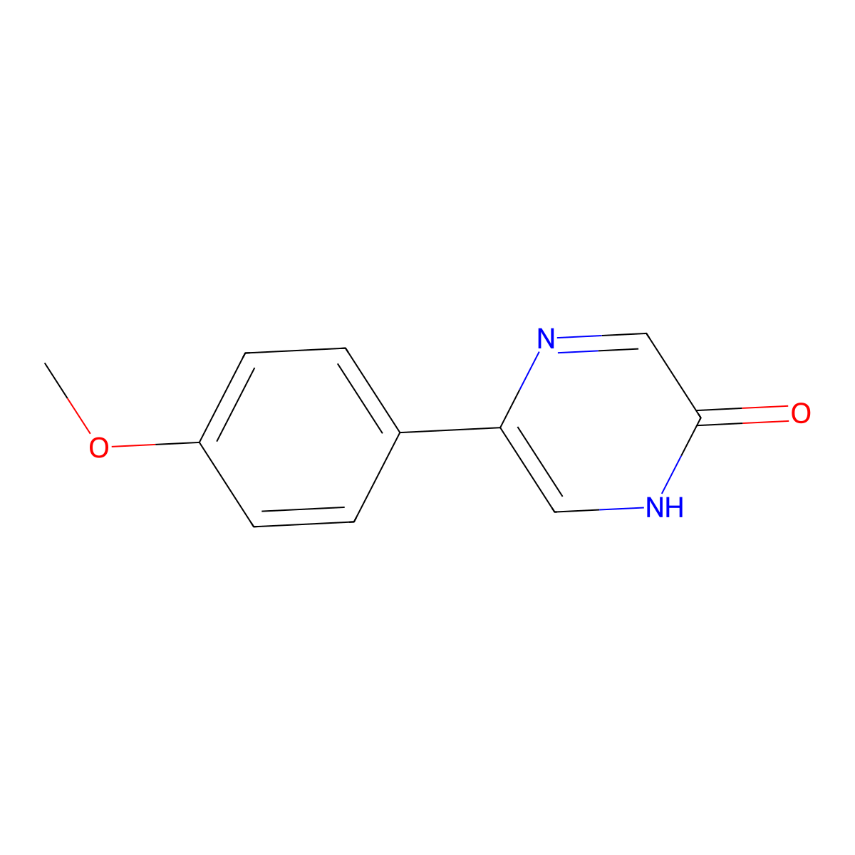 5-(4-Methoxy-phenyl)-1H-pyrazin-2-one molecular structure, CAS 76849-79-1