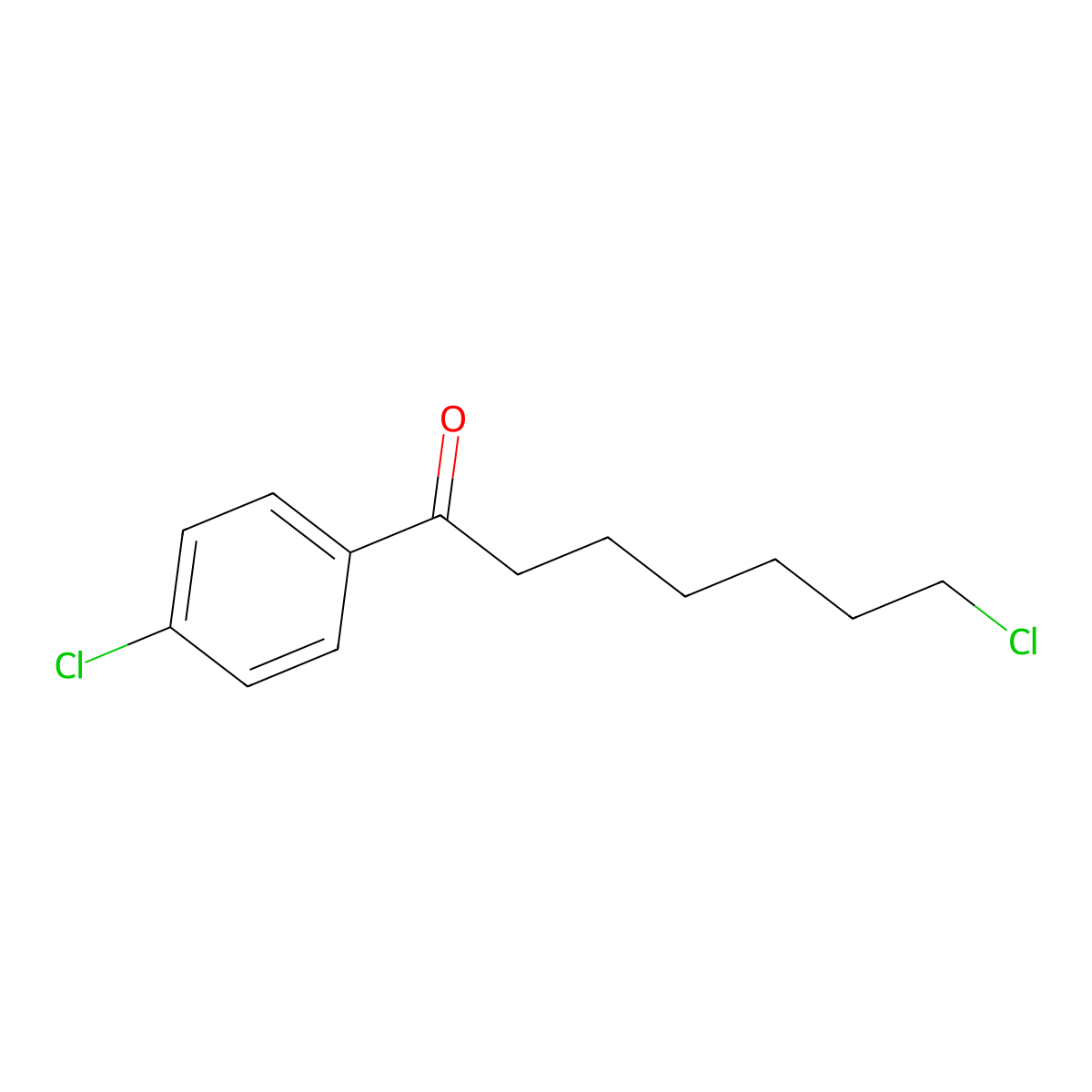 7-Chloro-1-(4-chlorophenyl)-1-oxoheptane molecular structure, CAS 76852-66-9