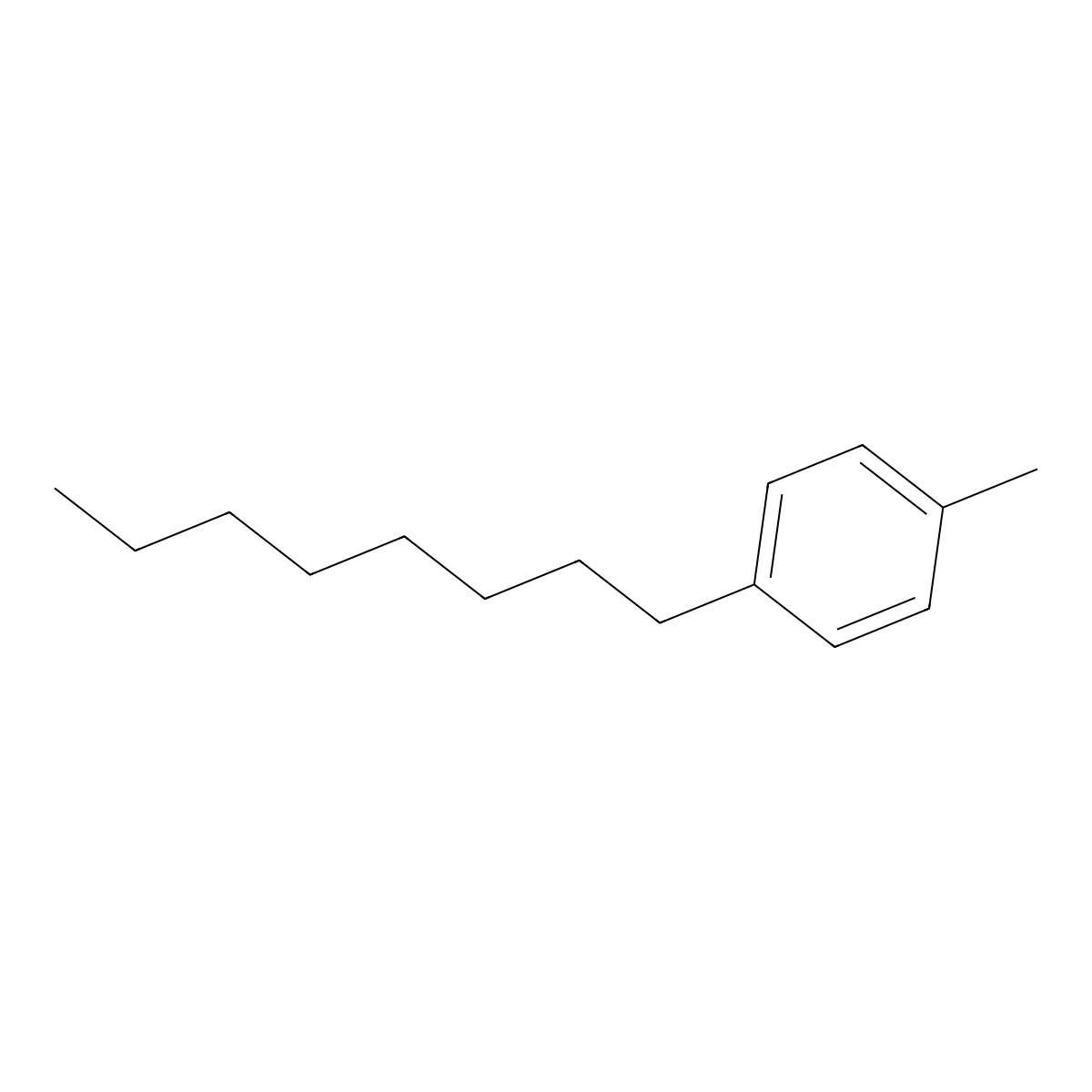 1-Methyl-4-octylbenzene molecular structure, CAS 7686-25-1