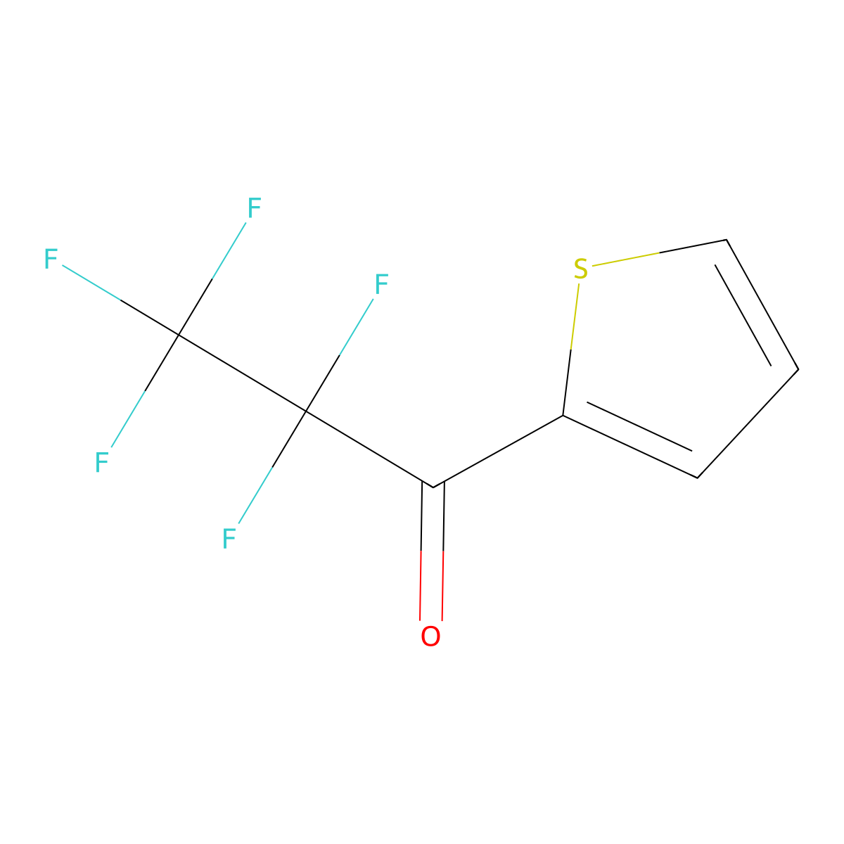 2-(Pentafluoropropanoyl)thiophene molecular structure, CAS 7686-81-9