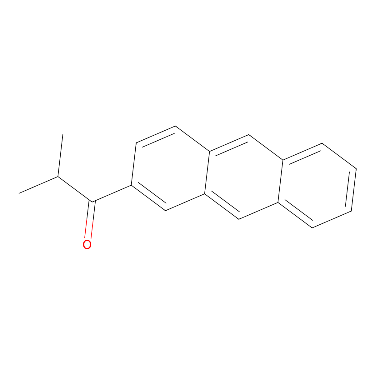 1-(Anthracen-2-YL)-2-methylpropan-1-one molecular structure, CAS 76868-33-2