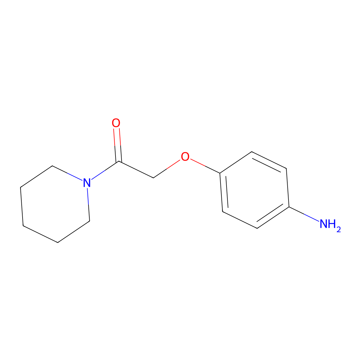2-(4-Amino-phenoxy)-1-piperidin-1-yl-ethanone molecular structure, CAS 76870-14-9