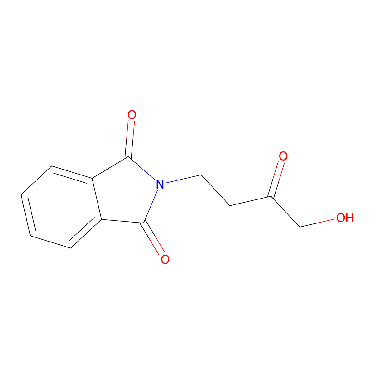 2-(4-Hydroxy-3-oxobutyl)-1H-isoindole-1,3(2H)-dione molecular structure, CAS 76879-43-1
