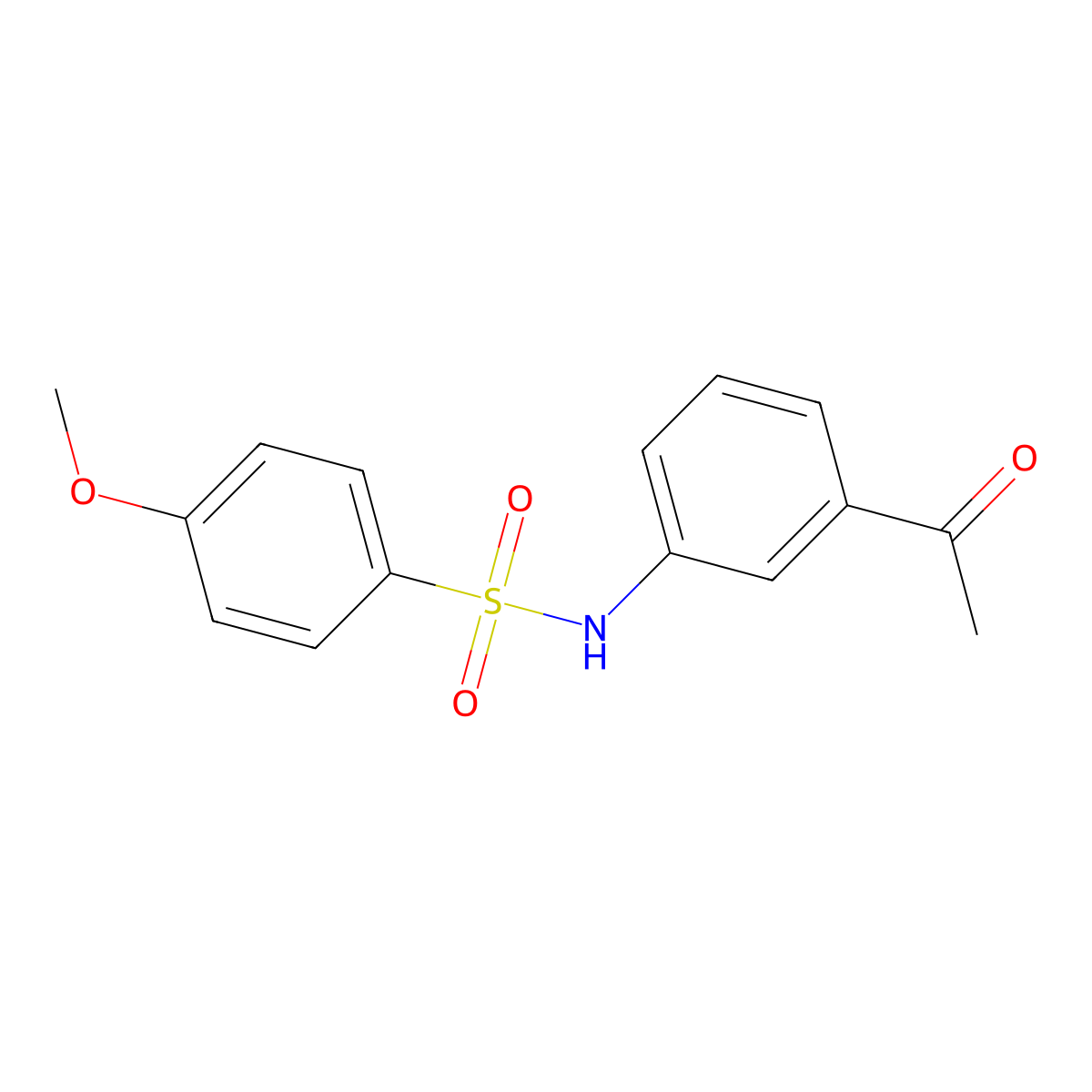 N-(3-acetylphenyl)-4-methoxybenzenesulfonamide molecular structure, CAS 76883-67-5