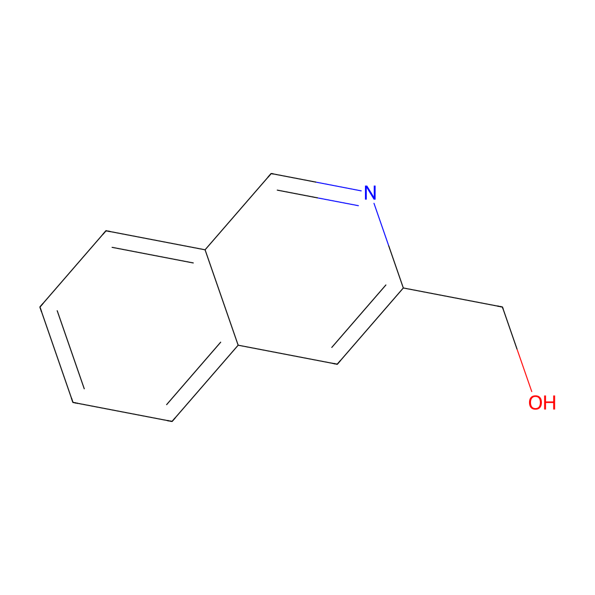 Isoquinolin-3-ylmethanol molecular structure, CAS 76884-34-9