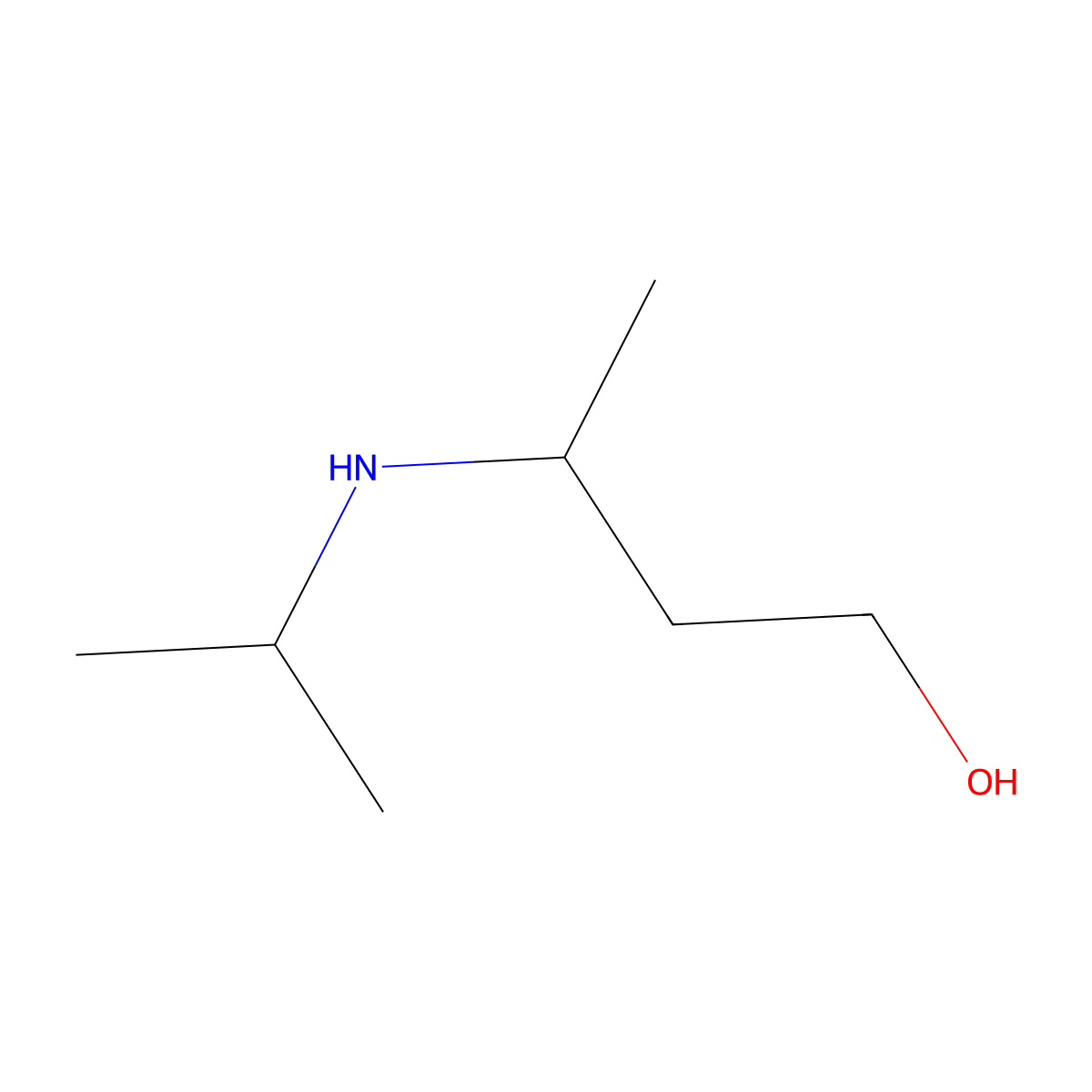 3-[(1-Methylethyl)amino]-1-butanol molecular structure, CAS 76888-69-2