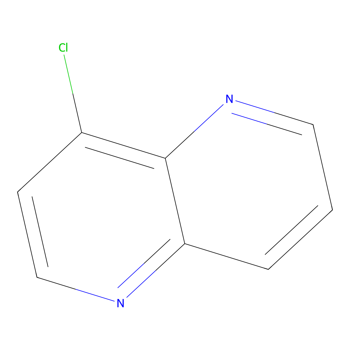 4-Chloro-1,5-naphthyridine molecular structure, CAS 7689-63-6