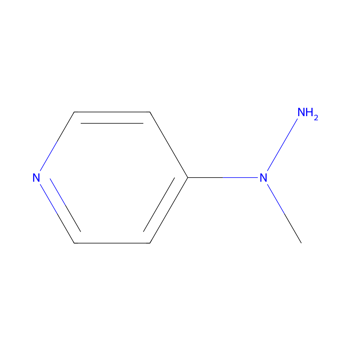 4-(1-Methylhydrazinyl)pyridine molecular structure, CAS 76890-04-5