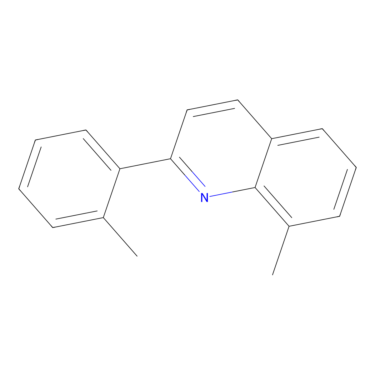8-Methyl-2-(2-methylphenyl)quinoline molecular structure, CAS 76890-10-3