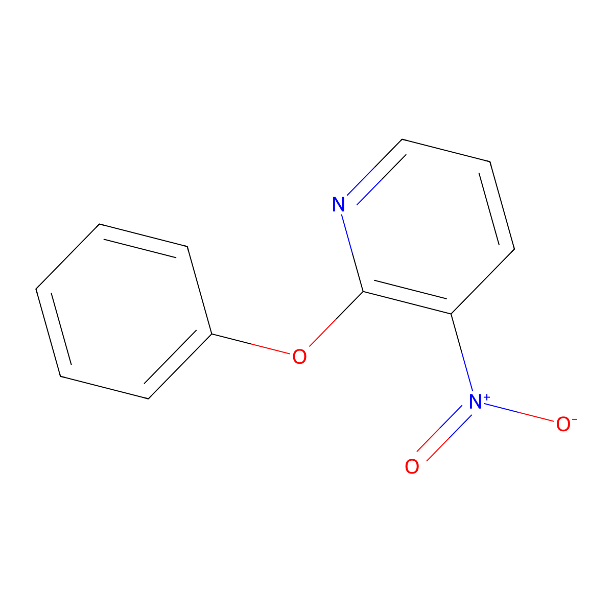 3-Nitro-2-phenoxypyridine molecular structure, CAS 76893-44-2