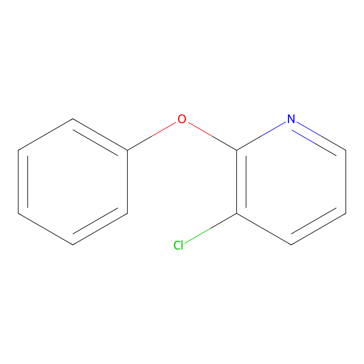 3-Chloro-2-phenoxypyridine molecular structure, CAS 76893-57-7