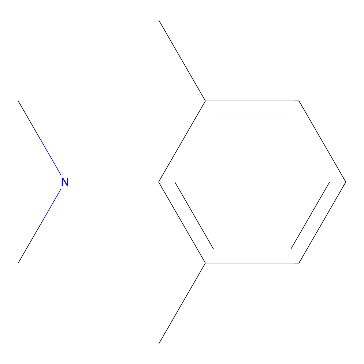N,N,2,6-Tetramethylaniline molecular structure, CAS 769-06-2