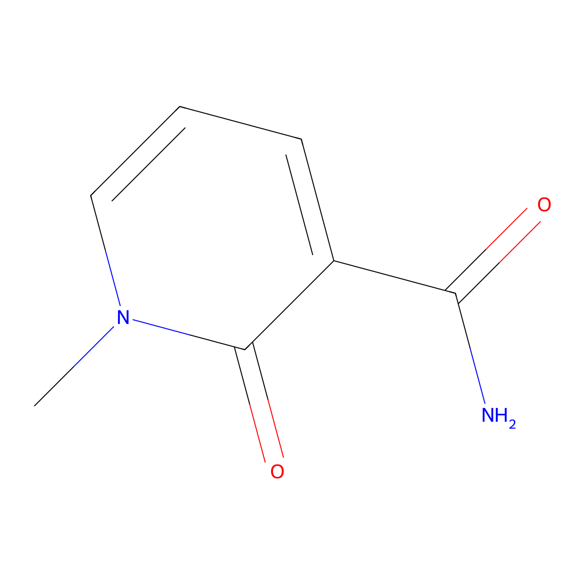 1-Methyl-2-oxo-1,2-dihydropyridine-3-carboxamide molecular structure, CAS 769-09-5