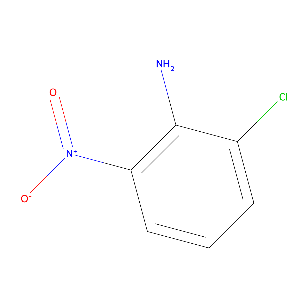 2-Chloro-6-nitroaniline molecular structure, CAS 769-11-9