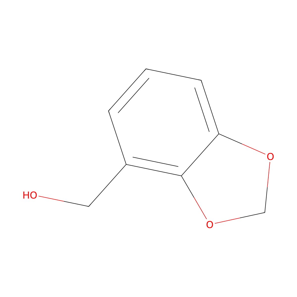 (1,3-Dioxaindan-4-yl)methanol molecular structure, CAS 769-30-2