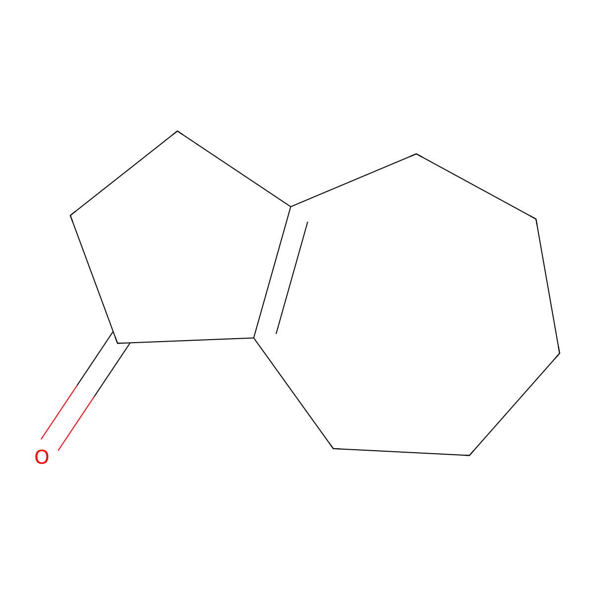 3,4,5,6,7,8-Hexahydro-1(2H)-azulenone molecular structure, CAS 769-32-4