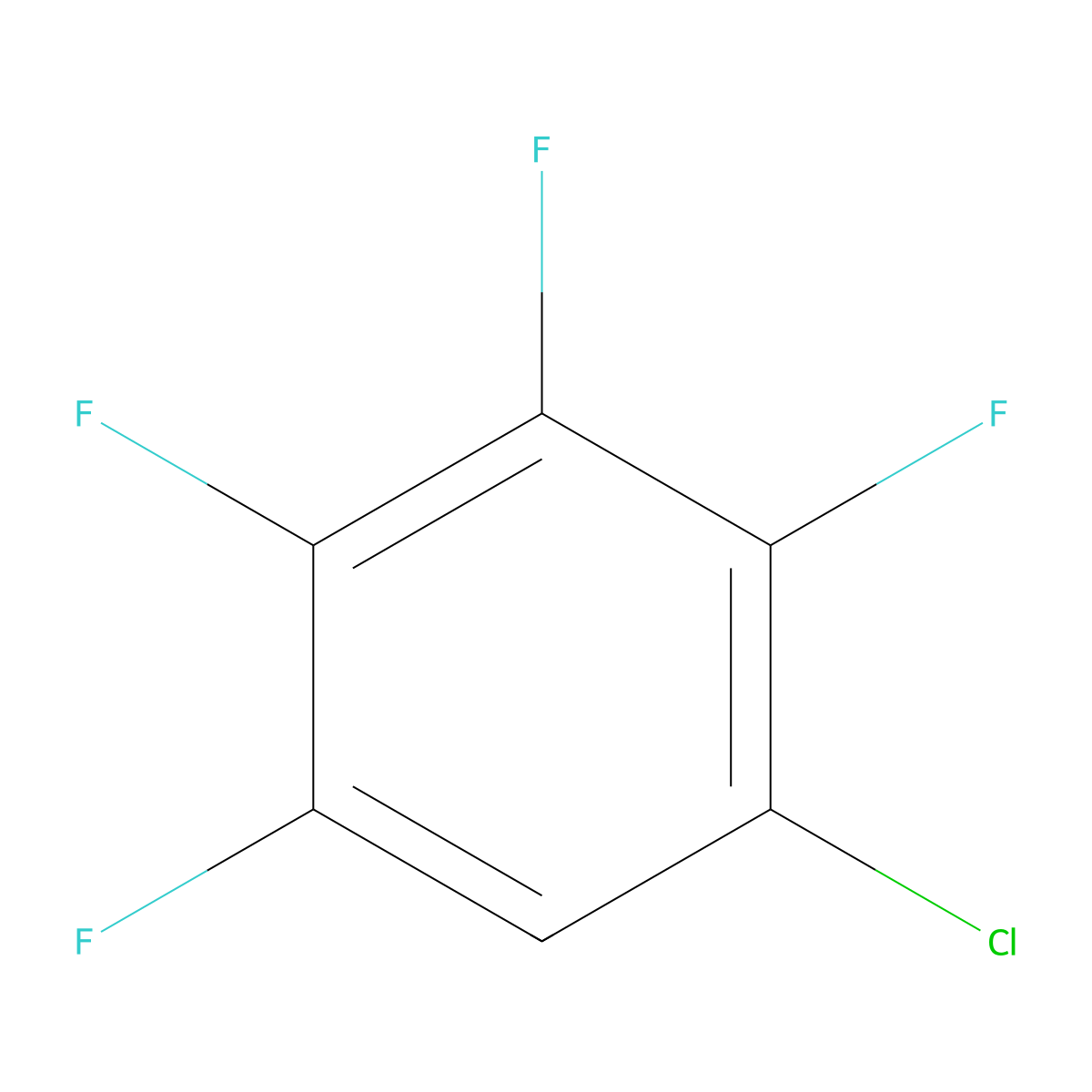 1-Chloro-2,3,4,5-tetrafluorobenzene molecular structure, CAS 769-37-9