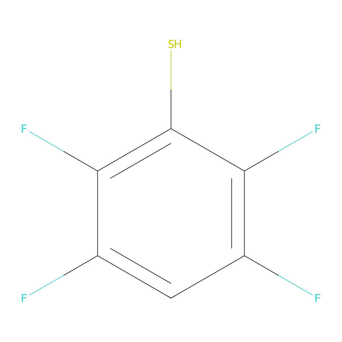 2,3,5,6-Tetrafluorothiophenol molecular structure, CAS 769-40-4