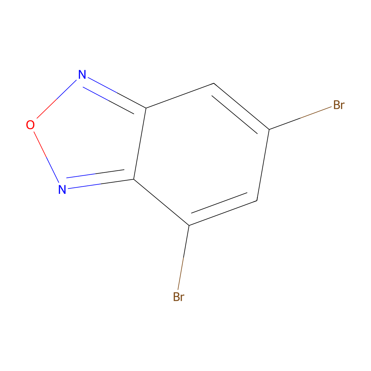 4,6-Dibromo-2,1,3-benzoxadiazole molecular structure, CAS 769-56-2