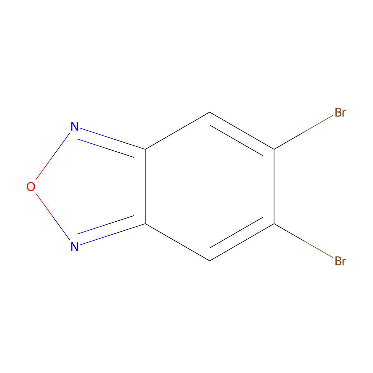 5,6-Dibromobenzo[c][1,2,5]oxadiazole molecular structure, CAS 769-76-6