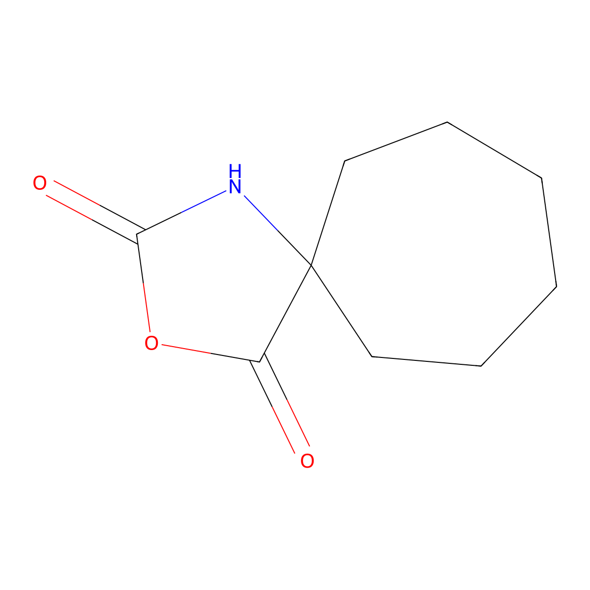3-Oxa-1-azaspiro[4.6]undecane-2,4-dione molecular structure, CAS 7690-59-7