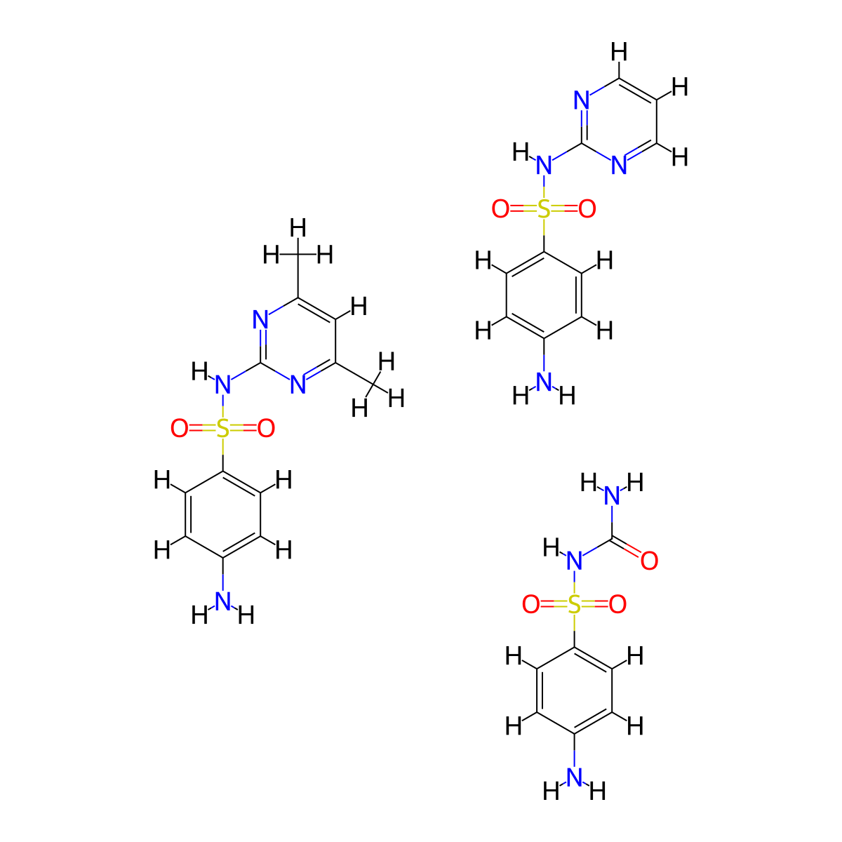 Trisulfamid molecular structure, CAS 76902-28-8
