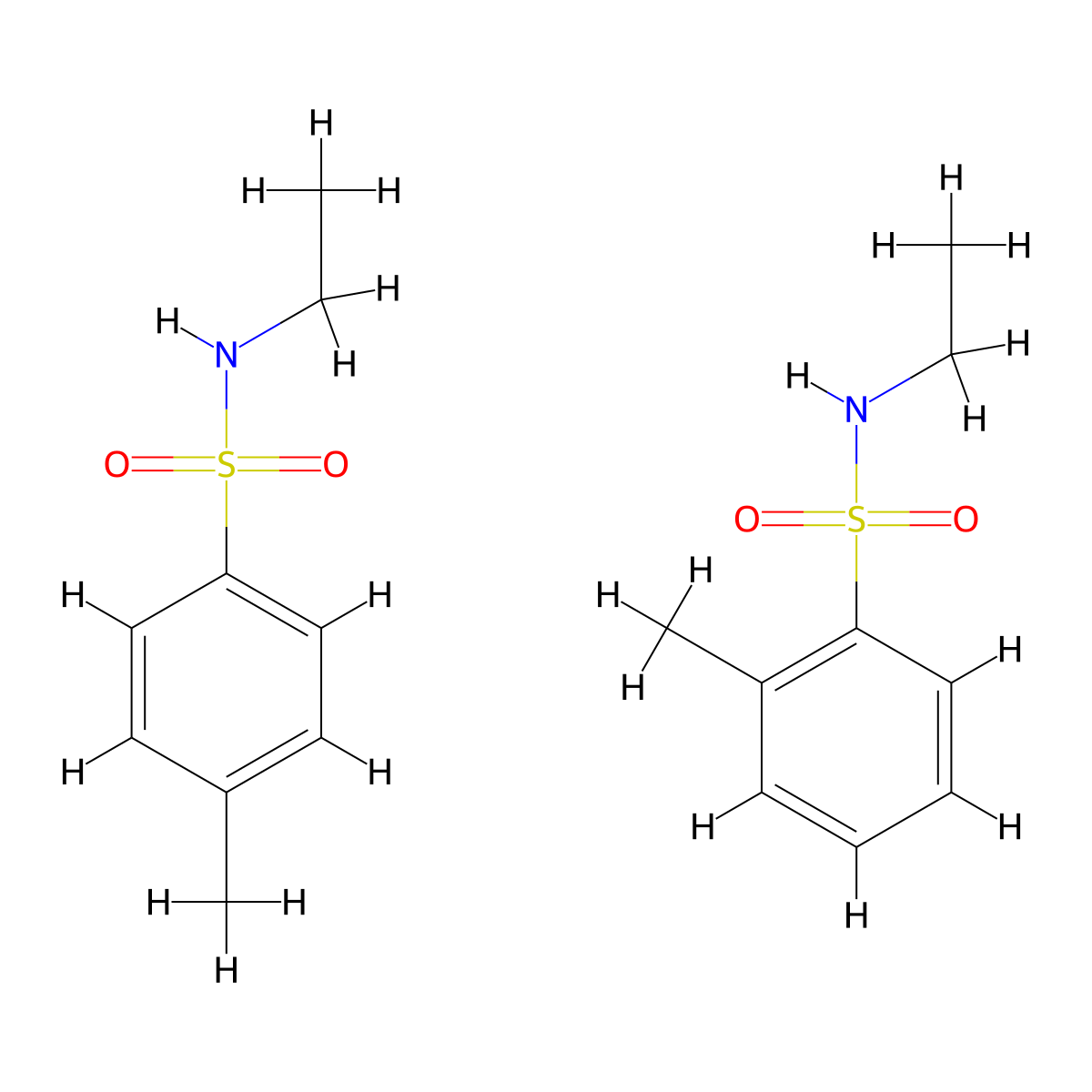 Benzenesulfonamide, N-ethyl-ar-methyl- molecular structure, CAS 76902-32-4