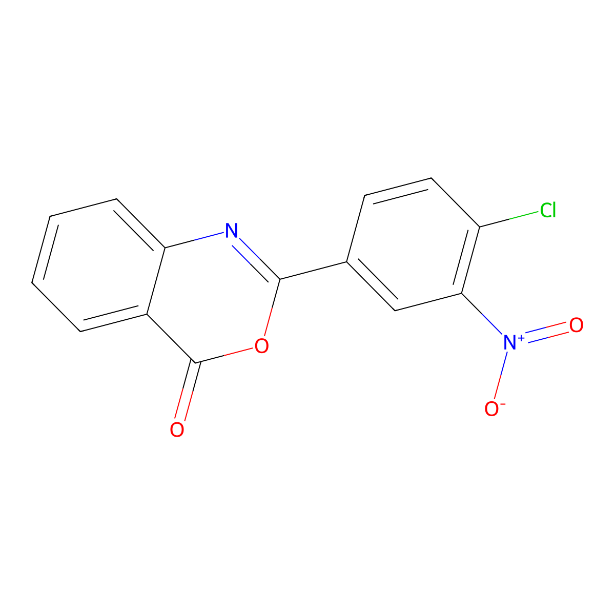 2-(4-Chloro-3-nitrophenyl)-4H-3,1-benzoxazin-4-one molecular structure, CAS 76903-72-5