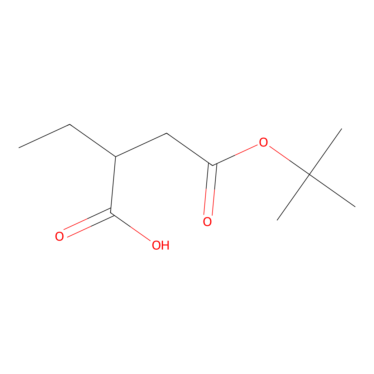 4-(1,1-Dimethylethyl) 2-ethylbutanedioate molecular structure, CAS 76904-19-3