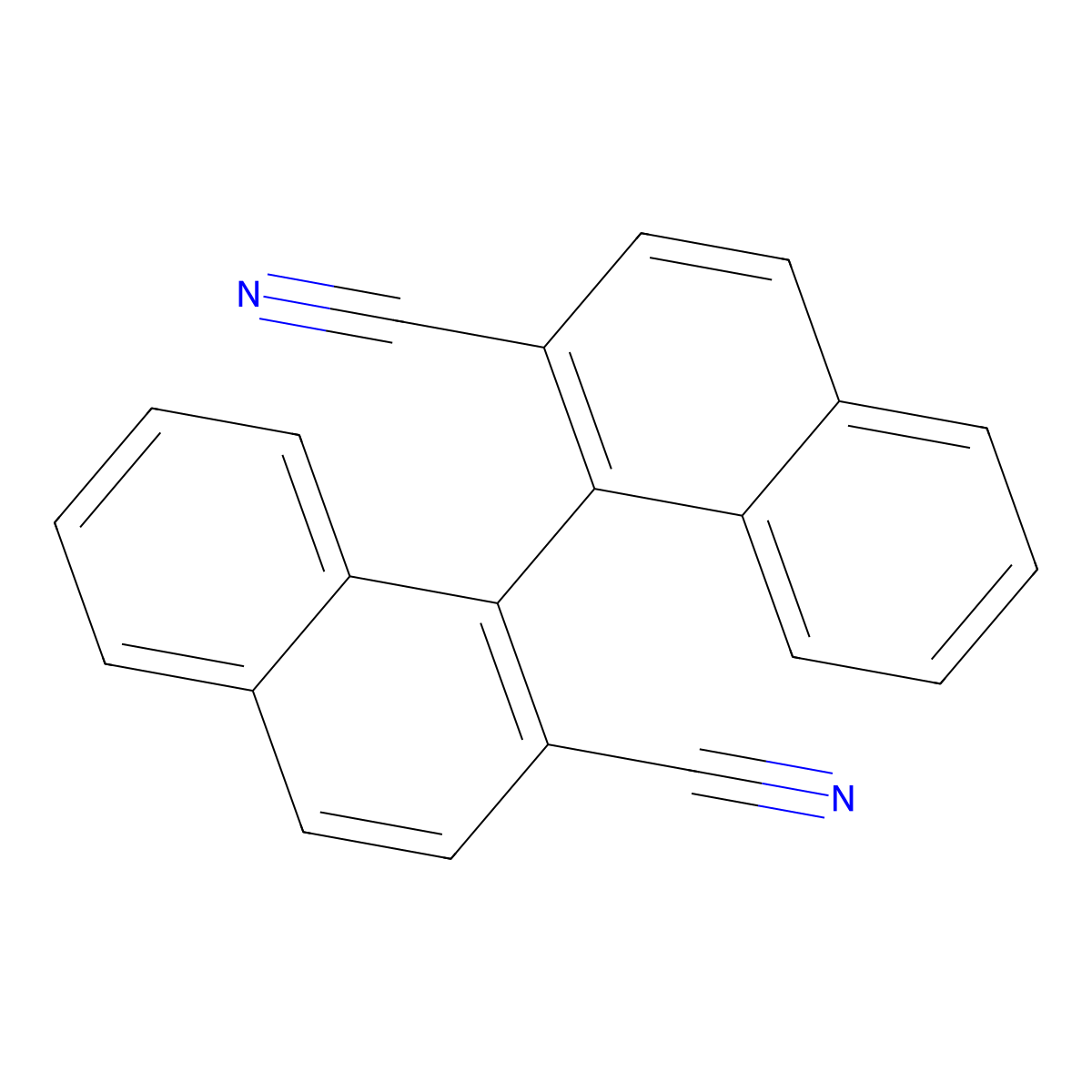 [1,1'-Binaphthalene]-2,2'-dicarbonitrile molecular structure, CAS 76905-81-2