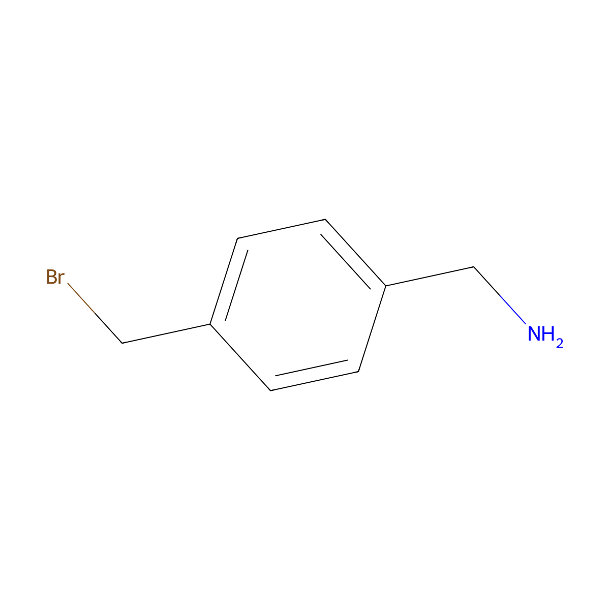 (4-(Bromomethyl)phenyl)methanamine molecular structure, CAS 769057-30-9