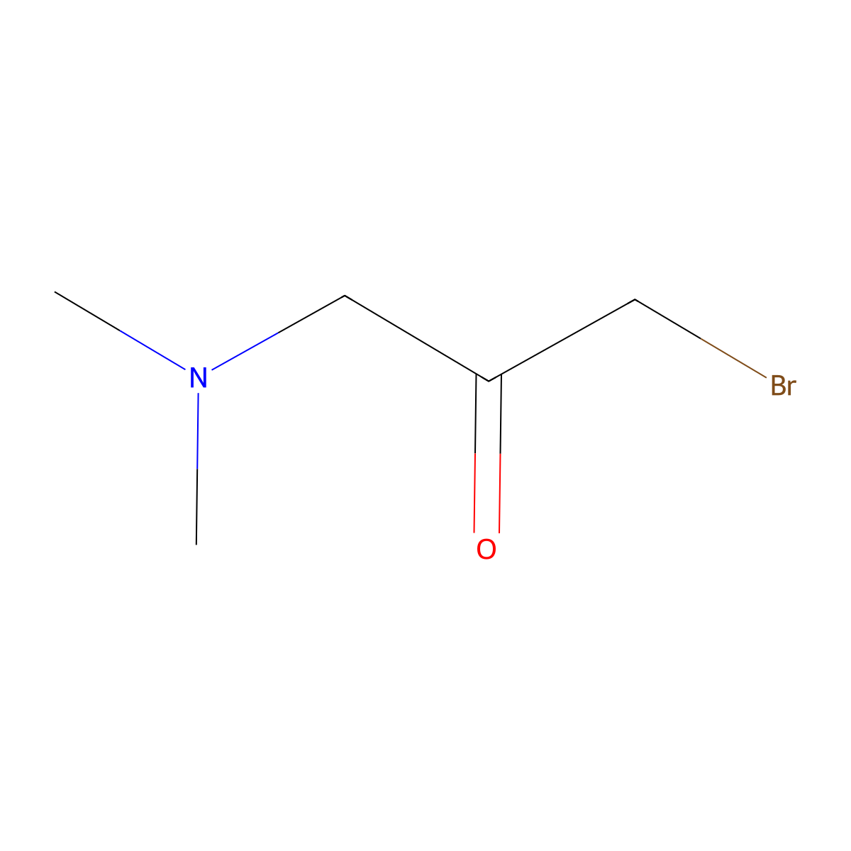 2-Propanone, 1-bromo-3-(dimethylamino)- molecular structure, CAS 769063-47-0