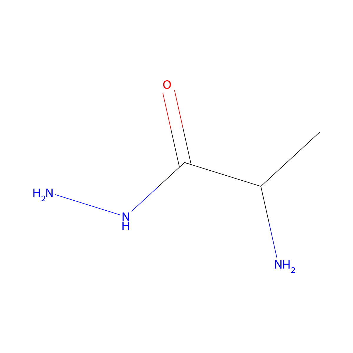 (2R)-2-aminopropanehydrazide molecular structure, CAS 769064-38-2