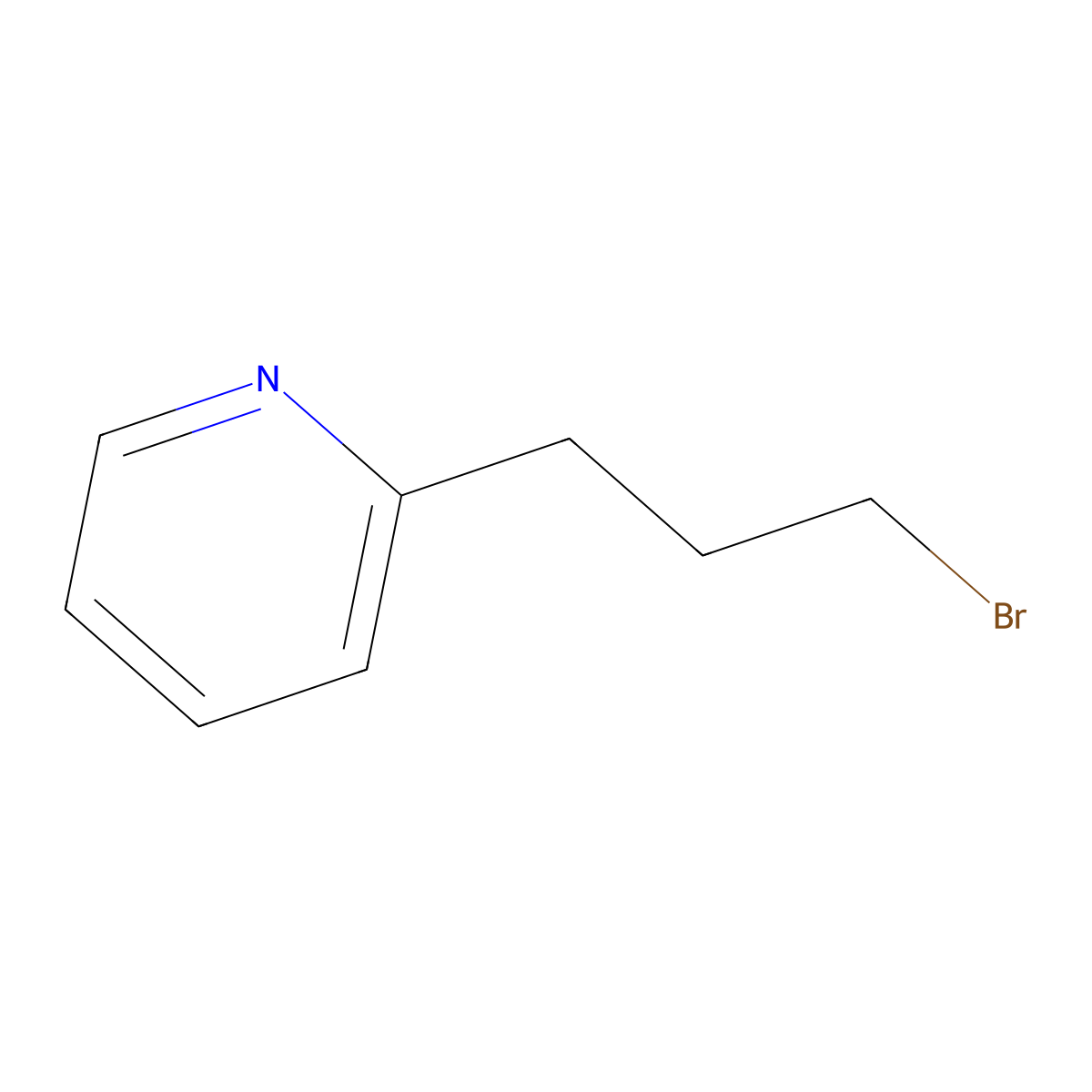 Pyridine, 2-(3-bromopropyl)- molecular structure, CAS 769075-96-9