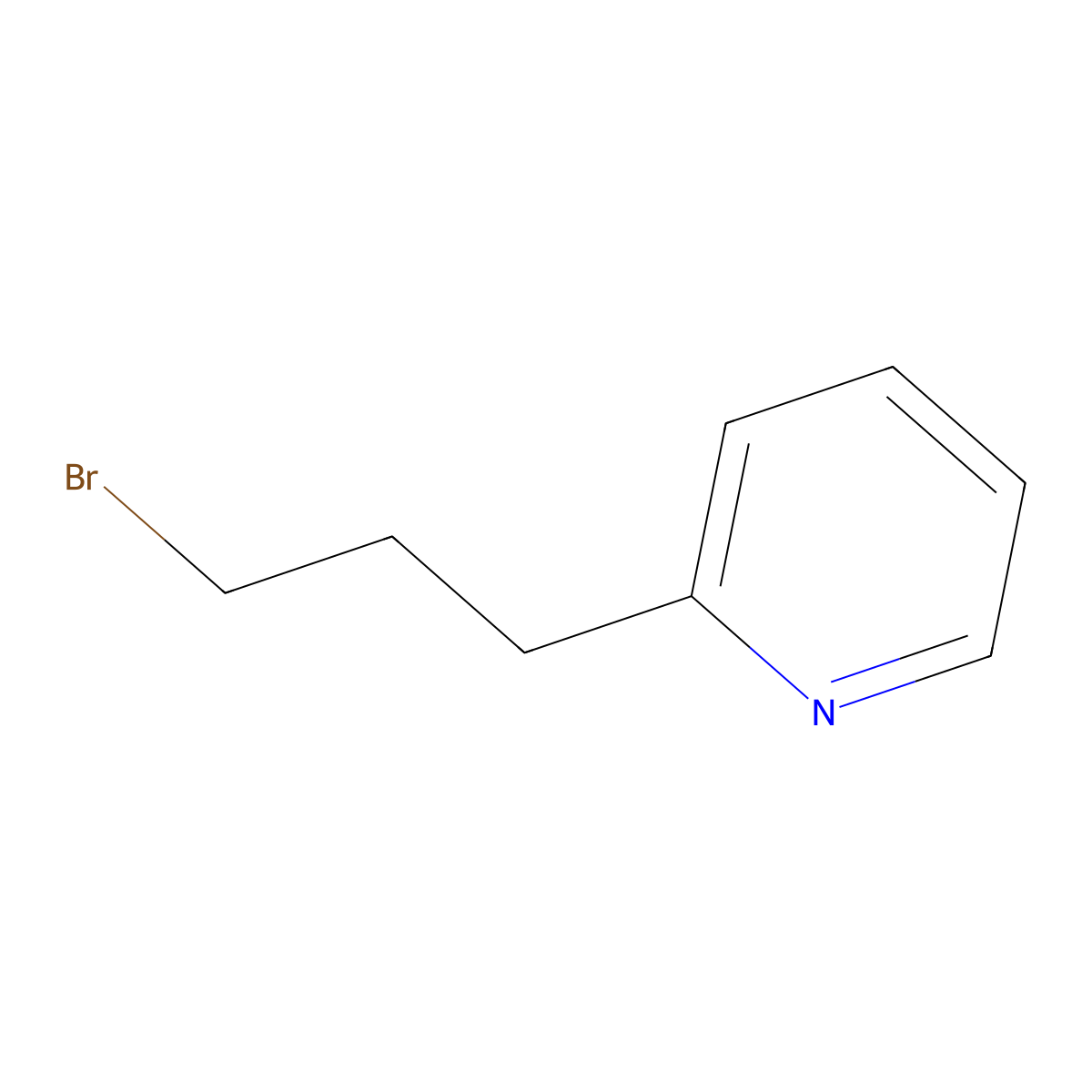 Pyridine, 2-(3-bromopropyl)- molecular structure, CAS 769075-96-9