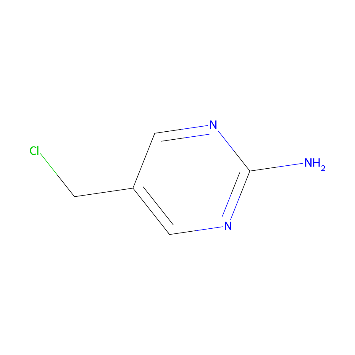 5-(Chloromethyl)pyrimidin-2-amine molecular structure, CAS 769083-57-0