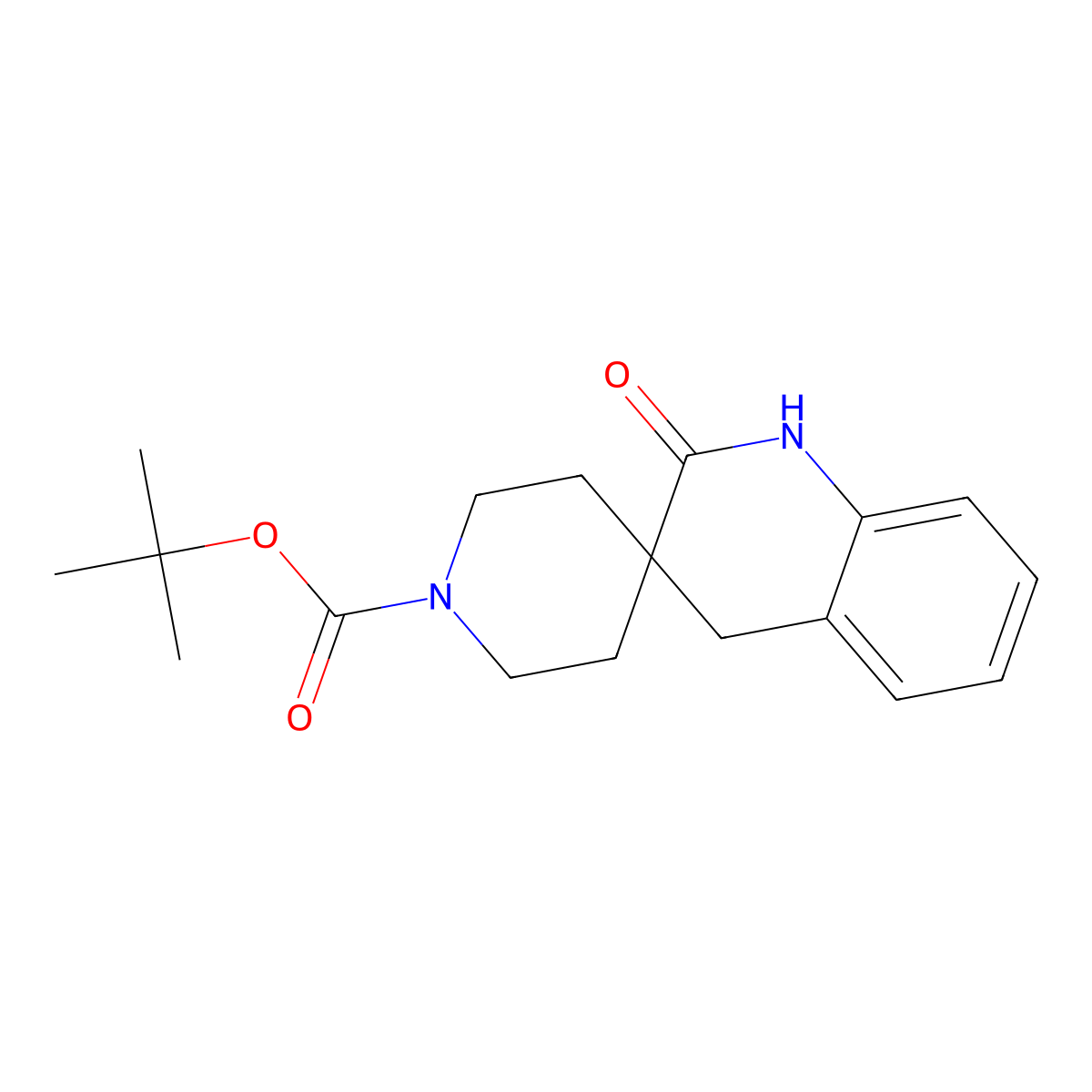 1-Boc-2'-oxo-2',4'-dihydro-1'H-spiro[piperidine-4,3'-quinoline] molecular structure, CAS 769106-43-6