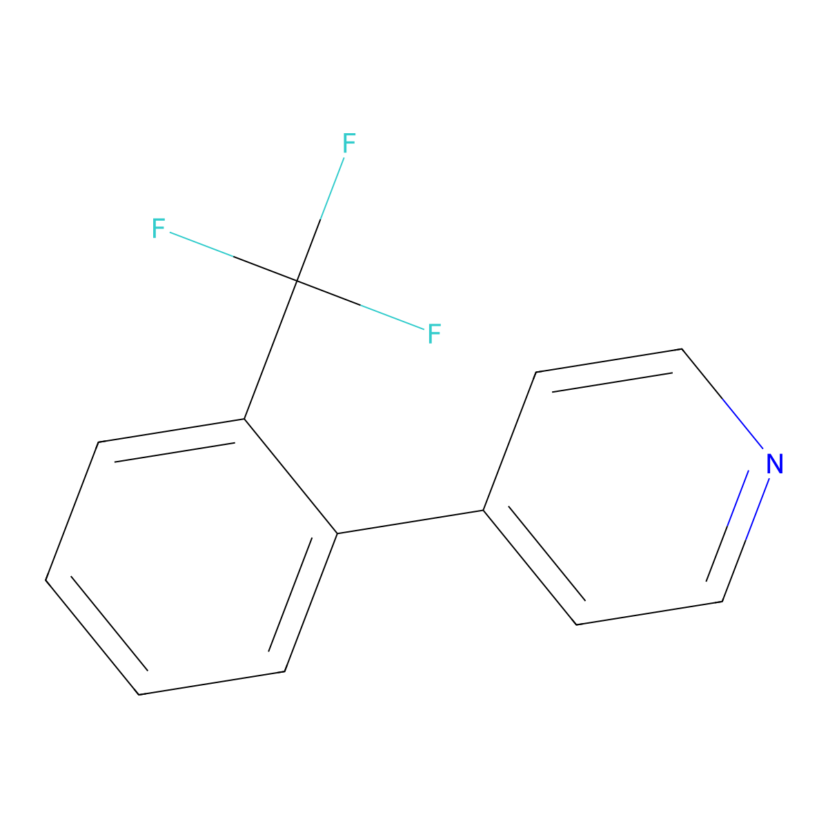4-(2-(Trifluoromethyl)phenyl)pyridine molecular structure, CAS 769106-62-9