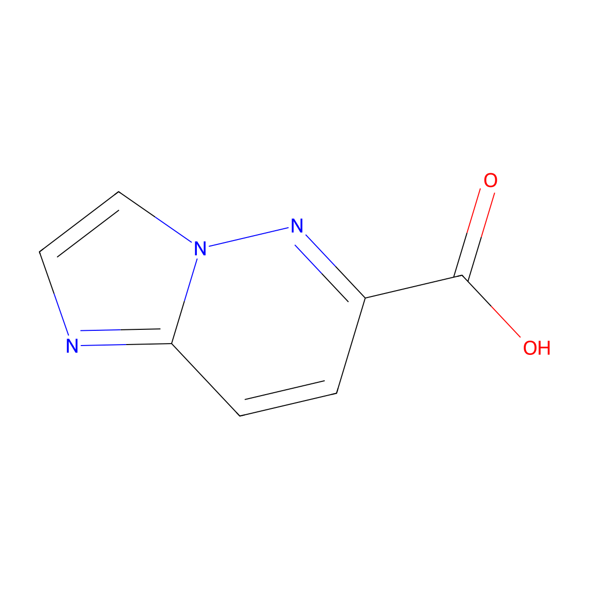 Imidazo(1,2-b)pyridazine-6-carboxylic acid molecular structure, CAS 769109-13-9
