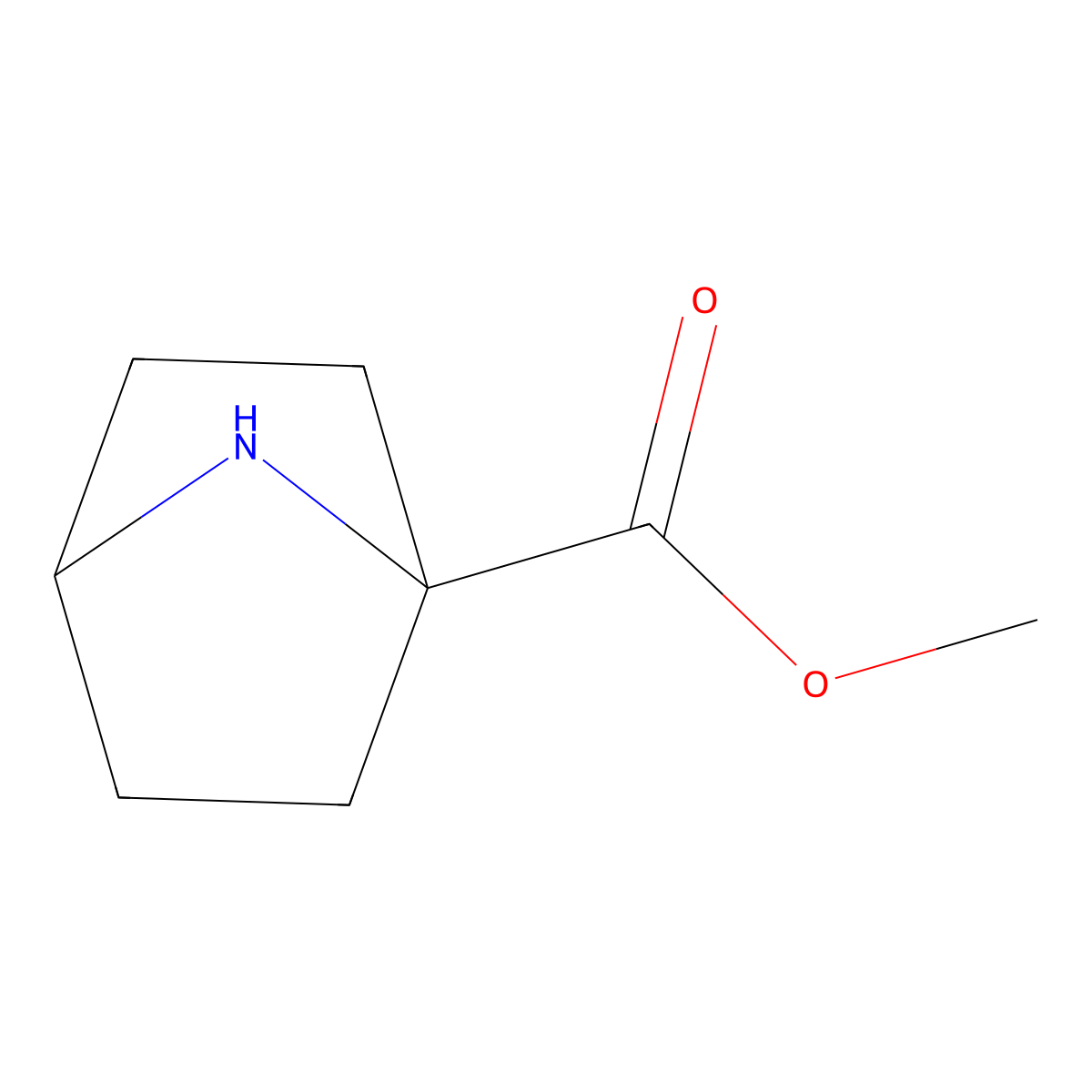 Methyl 7-azabicyclo[2.2.1]heptane-1-carboxylate molecular structure, CAS 769116-04-3
