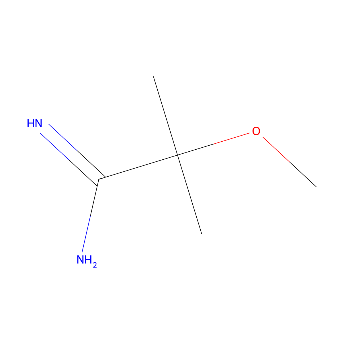 2-Methoxy-2-methylpropanimidamide molecular structure, CAS 769117-69-3