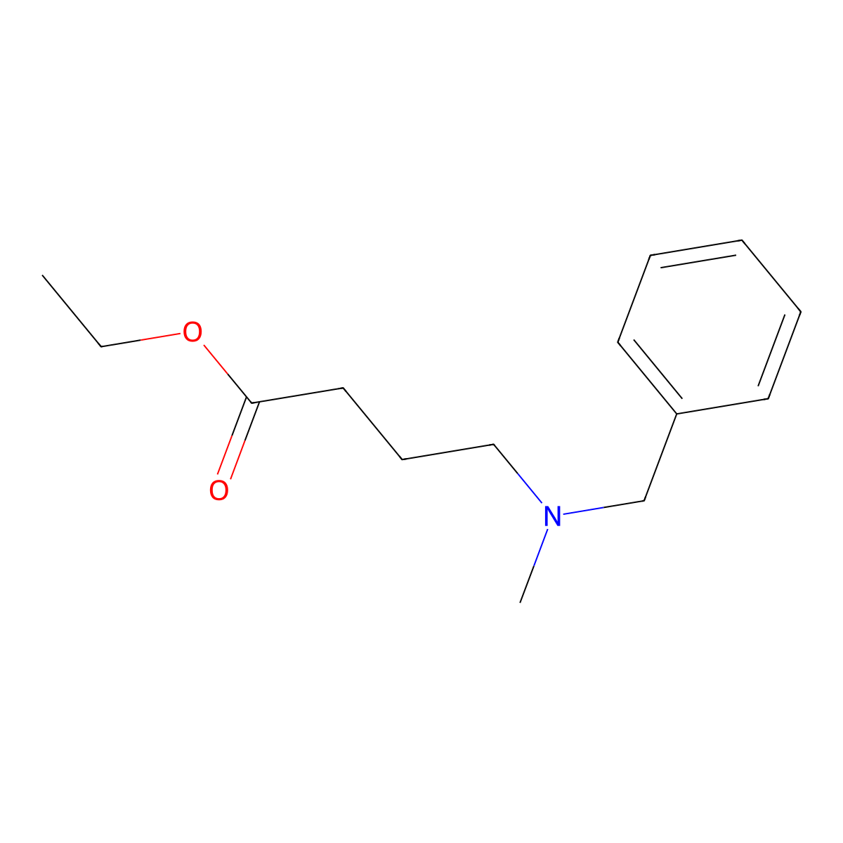 Ethyl 4-(benzyl(methyl)amino)butanoate molecular structure, CAS 769121-22-4