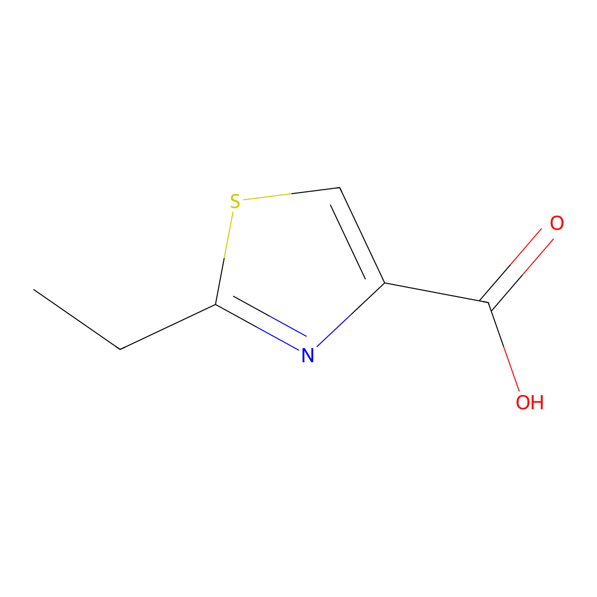 2-Ethyl-1,3-thiazole-4-carboxylic acid molecular structure, CAS 769124-05-2