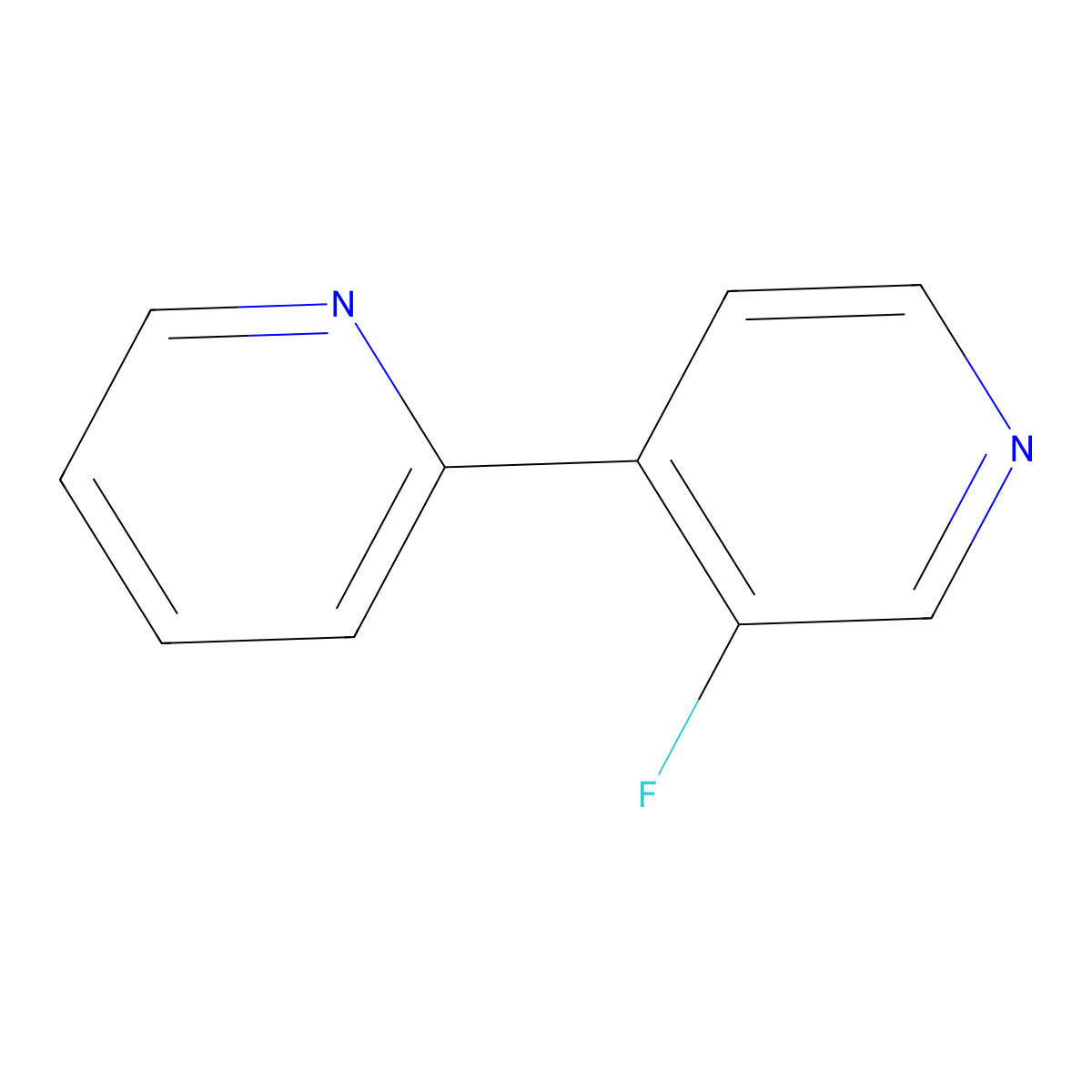 3'-Fluoro-2,4'-bipyridine molecular structure, CAS 769141-30-2