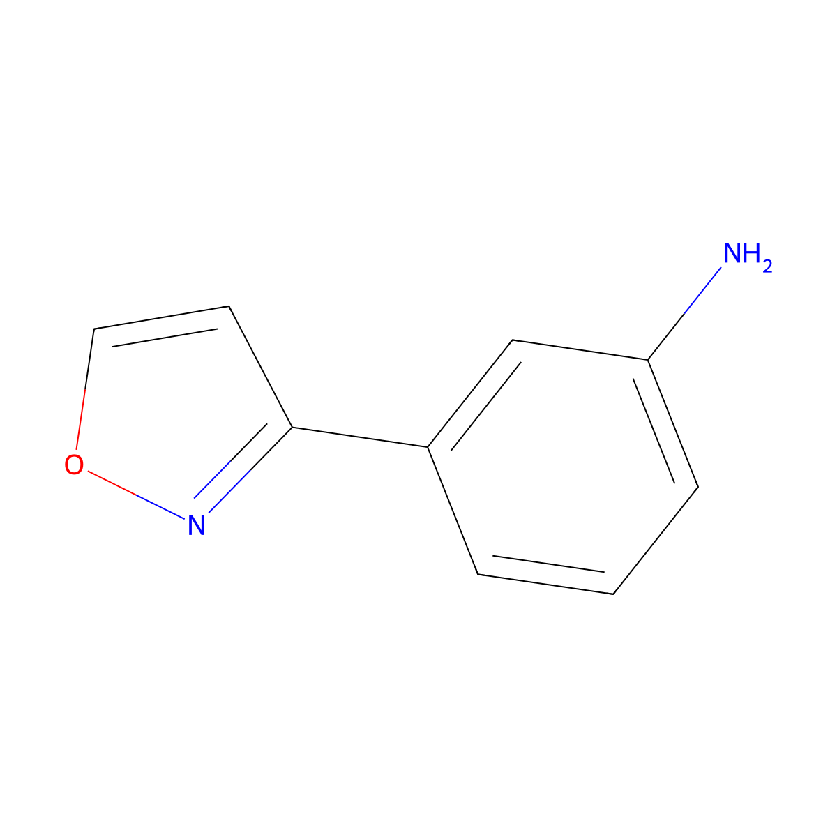3-(1,2-Oxazol-3-yl)aniline molecular structure, CAS 769160-19-2