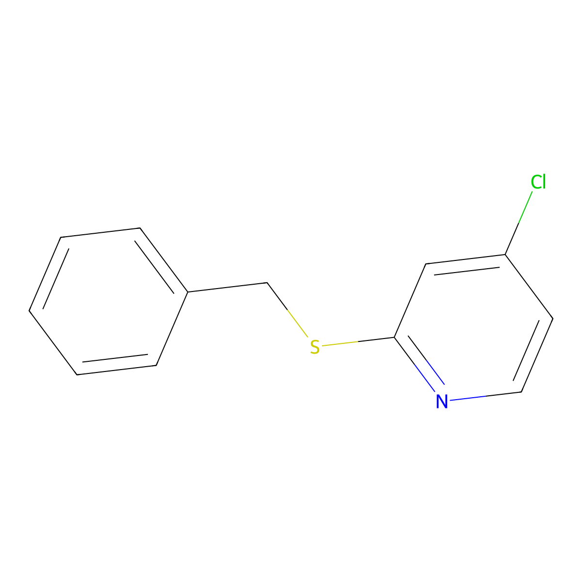 2-(Benzylthio)-4-chloropyridine molecular structure, CAS 769163-29-3